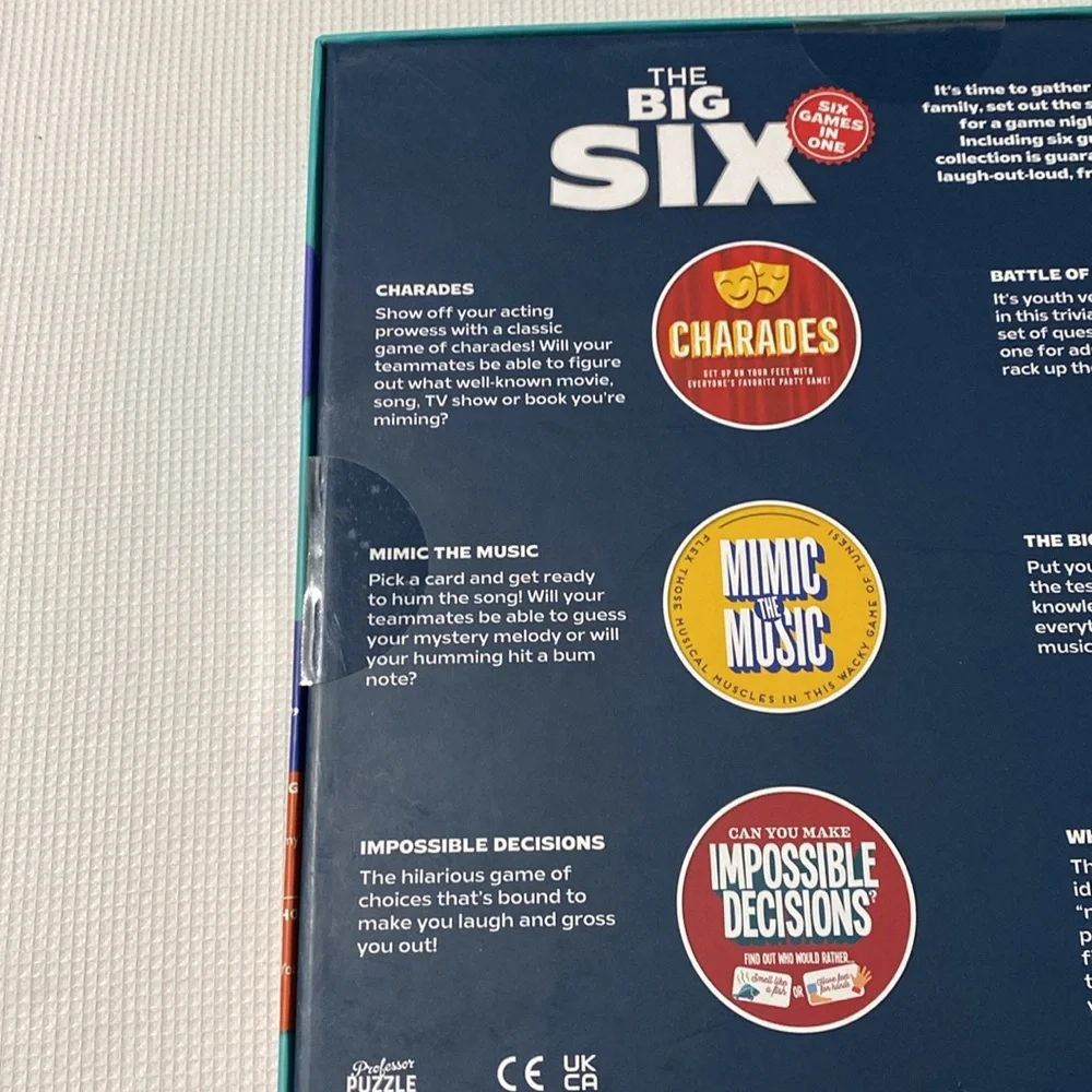 The Big SIX Bundle of Six Great Family Board Games 6 Games in One New Sealed Box - Picture 4 of 6